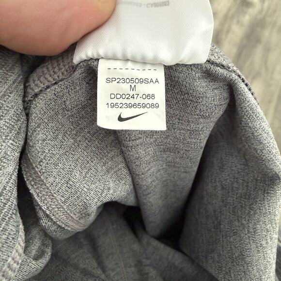 NIKE Dri-Fit Training Mid-Rise Cropped Leggings Women Medium DD0247 Gray Heather - Picture 7 of 7